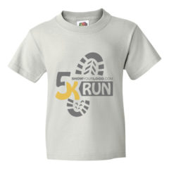 Youth Fruit of the Loom Printed T Shirts - white
