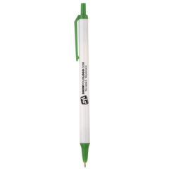 Amber Pens - white with green