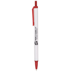 Amber Pens - white with red