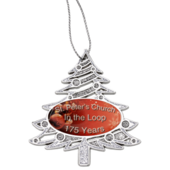 Ornament – Die Cast Glitter Christmas Tree - xmas2