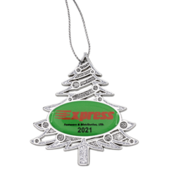 Ornament – Die Cast Glitter Christmas Tree - xmas3