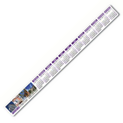 Full Color Kwik-Stik® Plastic Year-at-a-Glance Strip Calendar - yearataglancestripcalendar2