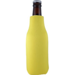 FoamZone Zippered Bottle Cooler - yellow new