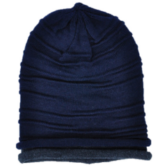 Zepher Slouchy Beanie - zephyrnavycharcoal