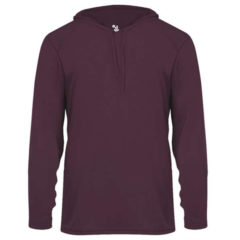 Badger B-Core Long Sleeve Hooded T-Shirt - 55061_f_fm