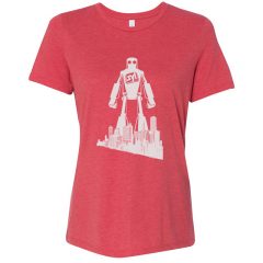 Ladies’ Bella Canvas Relaxed Short Sleeve Jersey T-shirt - Red Triblend