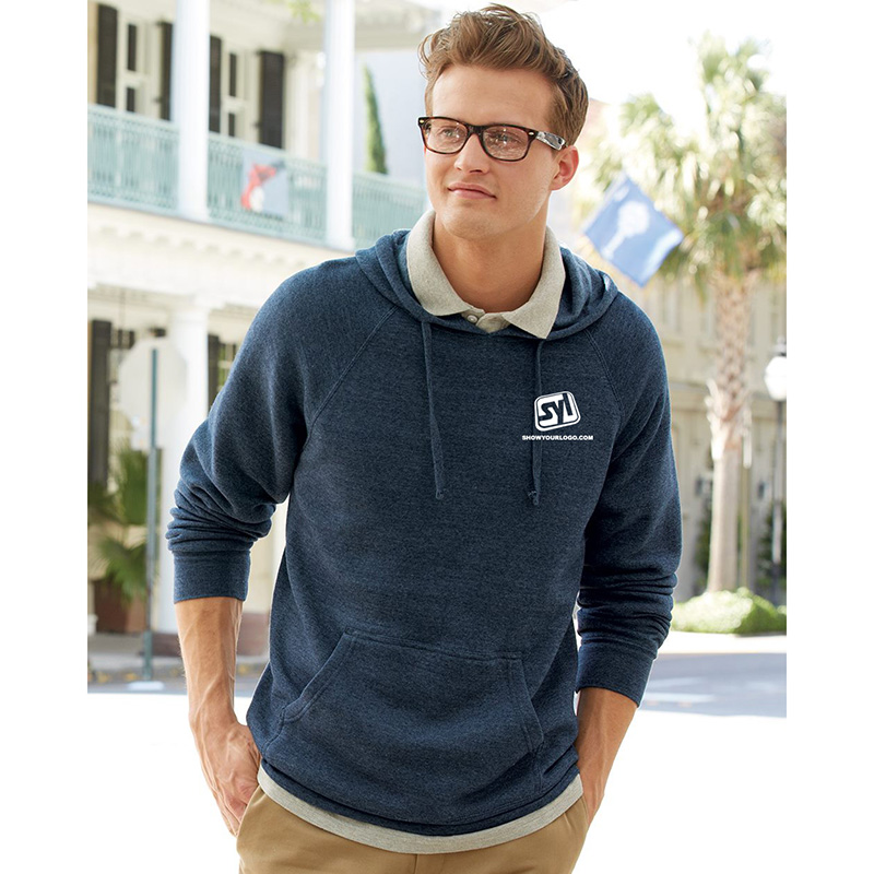Independent Trading Co. Unisex Special Blend Raglan Hooded Pullover Sweatshirt - Classic Navy