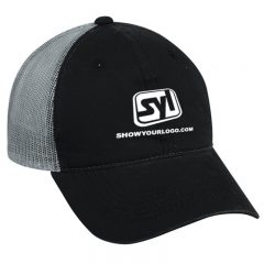Platinum Series Washed Cotton Cap - Black And Dark Grey