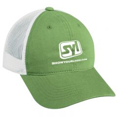 Platinum Series Washed Cotton Cap - Lime Green And White
