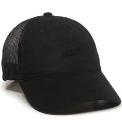 Platinum Series Washed Cotton Cap - fwt-130-black-1webp