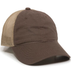 Platinum Series Washed Cotton Cap - fwt-130-brown-tan-1webp