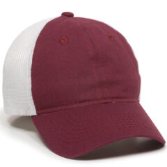 Platinum Series Washed Cotton Cap - fwt-130-burgundy-white-1_1webp