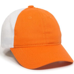 Platinum Series Washed Cotton Cap - fwt-130-orange-white-1_1webp