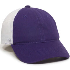 Platinum Series Washed Cotton Cap - fwt-130-purple-white-1webp