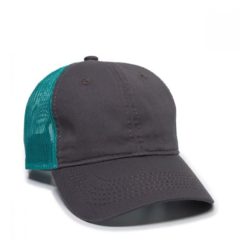 Platinum Series Washed Cotton Cap - fwt-130_charcoal-teal_02