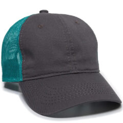 Platinum Series Washed Cotton Cap - fwt-130_charcoal-teal_02webp