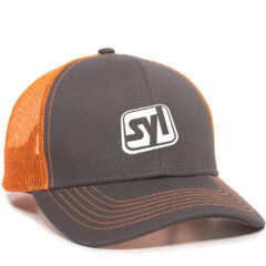 Mesh Back 6 Panel Cap - mbw-600_charcoal-neon-orange_02webp