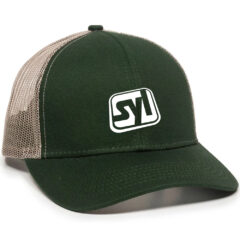 Mesh Back 6 Panel Cap - mbw-600_dark-green-khaki_02webp