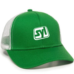 Mesh Back 6 Panel Cap - mbw-600_kelly_white_02webp