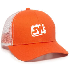 Mesh Back 6 Panel Cap - mbw-600_orange_white_02webp
