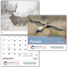 Good Value™ Wildlife Portraits Spiral Bound Wall Calendar