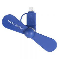 Mini USB Cellphone Fan - a3658-blue