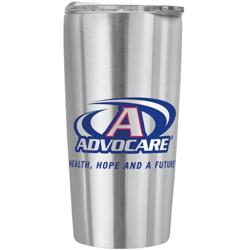 Wolverine Stainless Tumbler – 20 oz - s-922-silver-wrap-front-blank_1
