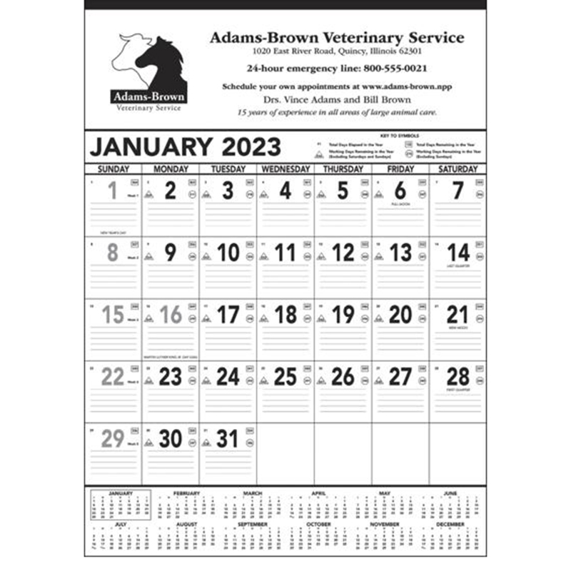 Black & White Contractor Memo Calendar - 61fa765388b32d0654599737_black-white-contractor-memo_550