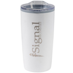 Color Splash Economy Stainless Steel Tumbler – 20 oz - ColorSplashEconomyStainlessSTeelTumbler20ozwhitegrey