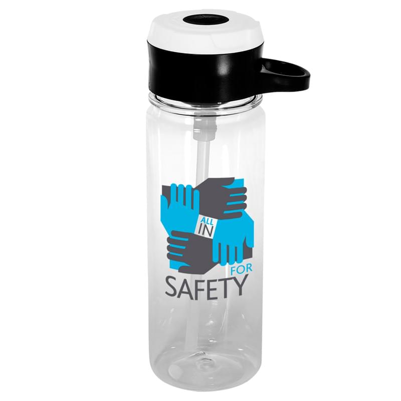 Tritan™ Bottle with Hook–24 oz. - PL4189CLRHIRES2