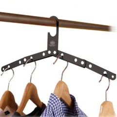 Sturdy Metal Travel Hanger - sturdymetaltravelhangerinuse