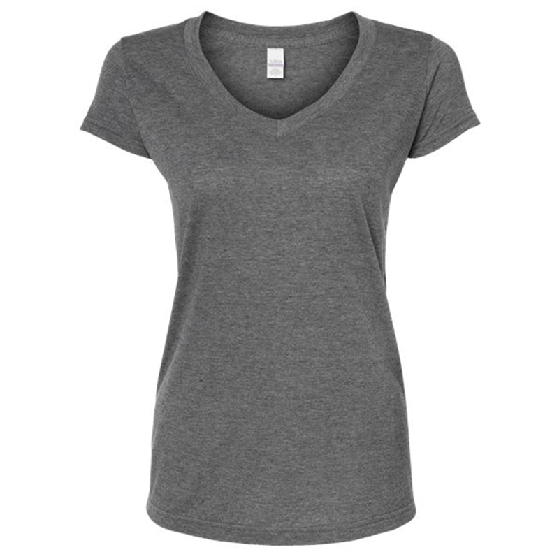 Tultex Women's Poly-Rich V-Neck T-Shirt - Show Your Logo
