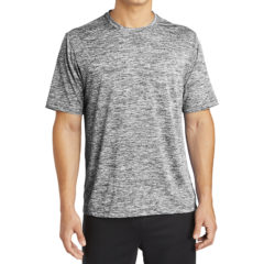 Sport-Tek® PosiCharge® Electric Heather Tee - 8057-BlackElectric-1-ST390BlackElectricModelFront1-1200W