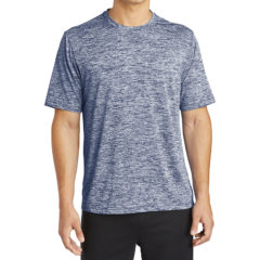 Sport-Tek® PosiCharge® Electric Heather Tee - 8057-TrueNavyElec-1-ST390TrueNavyElecModelFront1-1200W