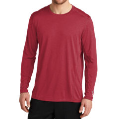 OGIO® ENDURANCE Long Sleeve Pulse Crew - 8075-RippedRed-1-OE321RippedRedModelFront1-1200W