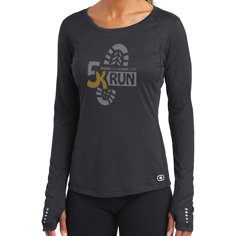 ogio endurance ladies long sleeve pulse crew