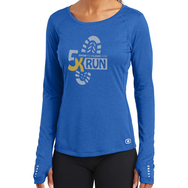 ogio endurance ladies long sleeve pulse crew