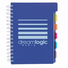 Spiral Notebook with Tabs - A3671-blue