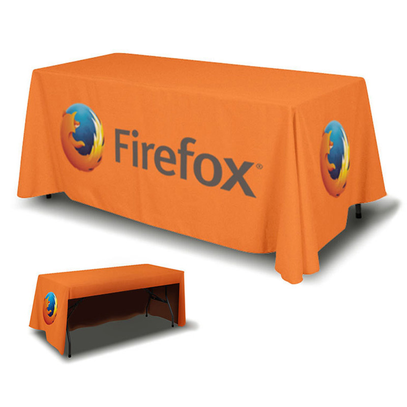 6-Foot Dye Sublimated Table Cover – 3 Sides - A3747