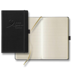 Castelli Tucson Medium Lined Ivory Page Journal - CastelliTucsonMediumLinedIvoryPageJournalBlack