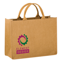 COVE - Lightweight Washable Kraft Paper Tote Bag with Contoured Handle