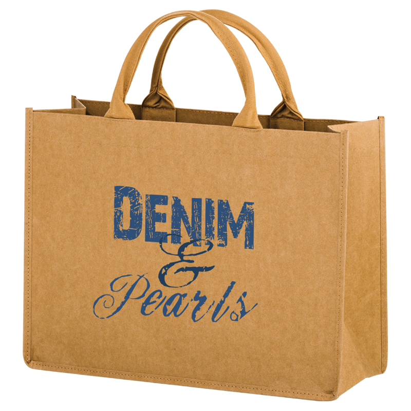 Hurricane Washable Kraft Paper Tote Bag - M0126 one color