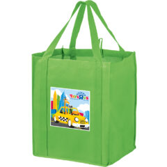 Non-Woven Wine and Grocery Combo Tote Bag - WG131015EV_Lime