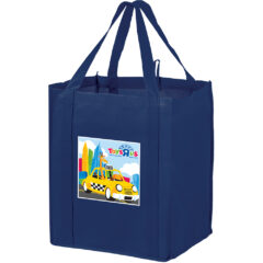 Non-Woven Wine and Grocery Combo Tote Bag - WG131015EV_Navy