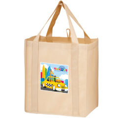 Non-Woven Wine and Grocery Combo Tote Bag - WG131015EV_Tan