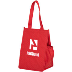 Insulated Non-Woven Lunch Tote - Y2KC812_Red_Imprint