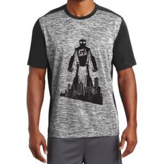 Sport-Tek® PosiCharge® Electric Heather Colorblock Tee - a3714Black