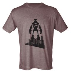 Tultex 241 Unisex Poly-Rich Blend Tee - a3728HeatherBrown