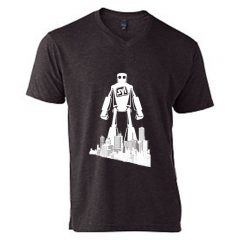 Tultex 207 Unisex Poly-Rich Blend V-Neck Tee - a3730HeatherGraphite