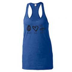 Tultex 190 / Ladies’ Slim Fit Poly-Rich Blend Racerback Tank - a3734HeatherRoyal
